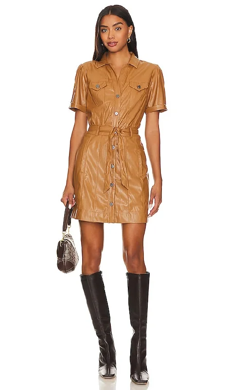 PAIGE Amina Dress in Tan
