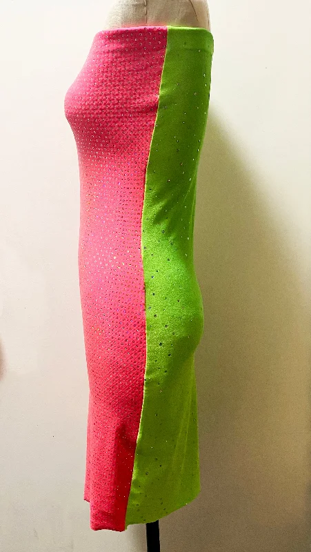 Pink & Green Tube Dress