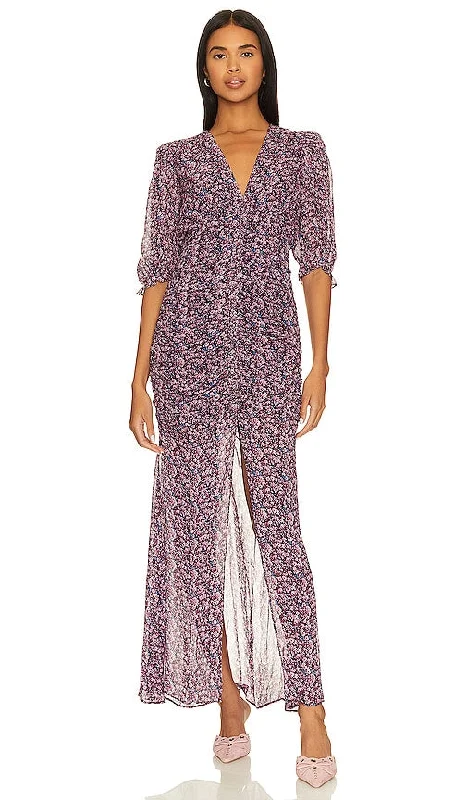 SAYLOR Blossom Dress in Purple