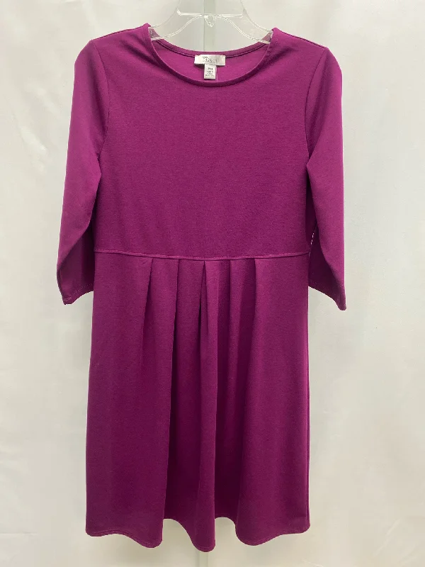 Size PM The Tog Shop Purple 3/4 Sleeve Dress