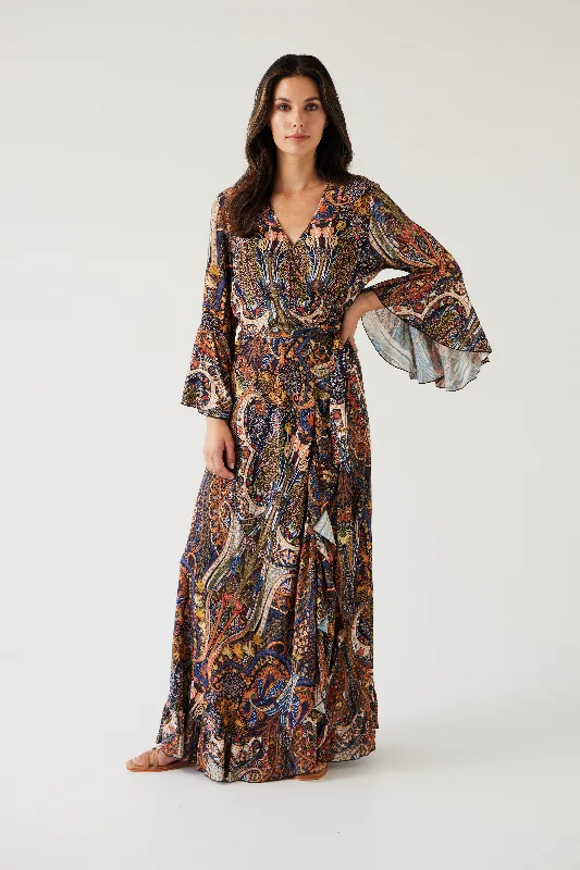 Tuesday Alice Dress - Dark Paisley