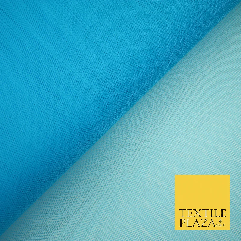TURQUOISE BLUE Premium Quality Tutu Bridal Dress Stiff Net Fabric Tulle Material 60" 5962