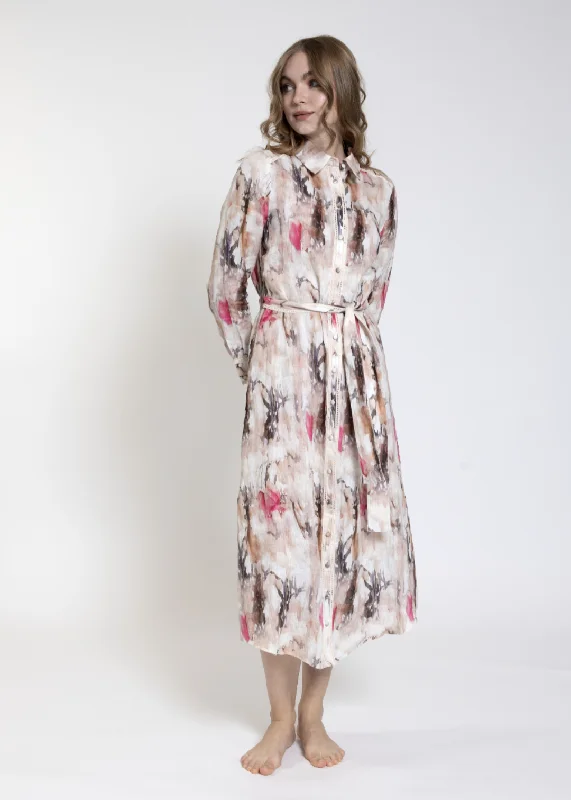 Weekend Print Buttons Dress