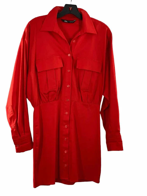 ZARA Size M Red Dress