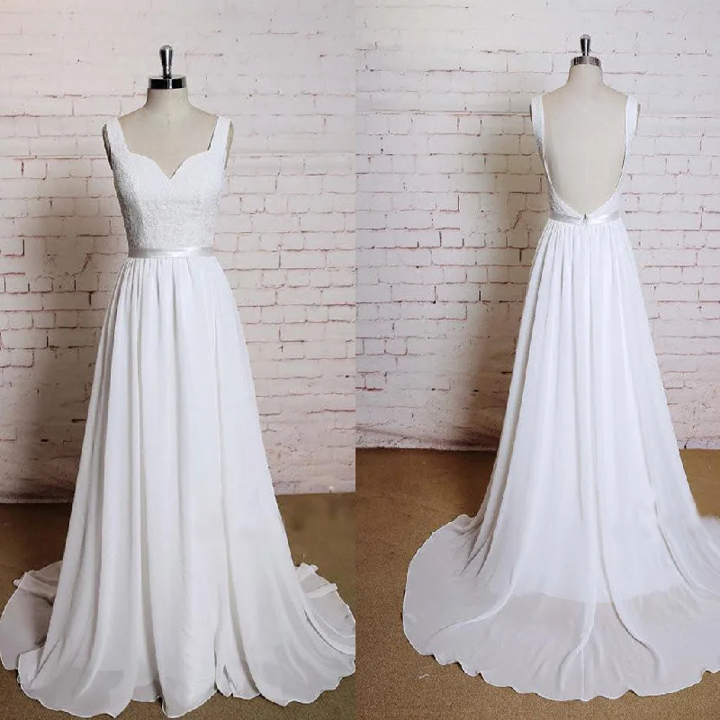 Beautiful High Waist White Lace Long A-line Wedding Party Dresses, Chiffon Bridal Gown, WDY0106 Peplum Ruffle Cocktail Beautiful High Waist White Lace Long A-line Wedding Party Dresses, Chiffon Bridal Gown, WDY0106 Peplum Ruffle Cocktail