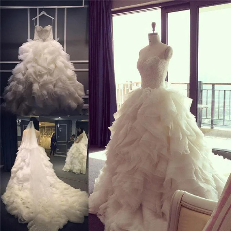 Spaghetti Lace Top Unique Design Wedding Party Dresses, Popular Lace Up Bridal Gown, WD0014 Tunics Bridal satin Spaghetti Lace Top Unique Design Wedding Party Dresses, Popular Lace Up Bridal Gown, WD0014 Tunics Bridal satin