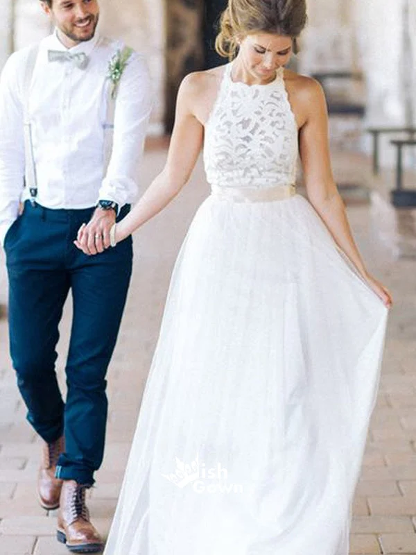 High Neck White Lace Long Sheath Simple Design White Lace Wedding Party Dresses, WD0089 Tunics Silk luxurious High Neck White Lace Long Sheath Simple Design White Lace Wedding Party Dresses, WD0089 Tunics Silk luxurious