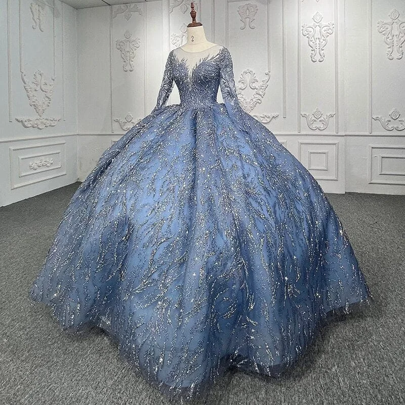 Organza Opulence Evening Gown Tunics Print Colorful