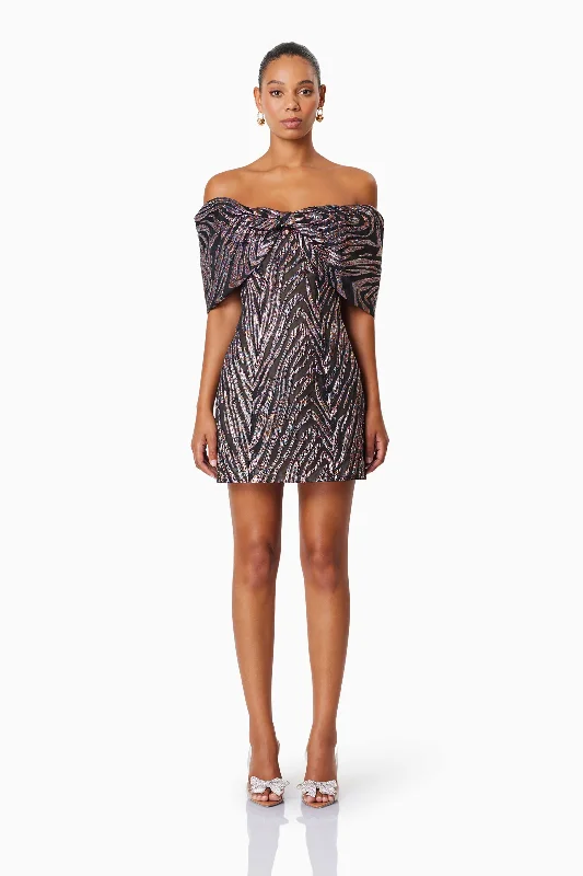 Mikayla Mini Party Dress In Purple Tunics Sophisticated sleek