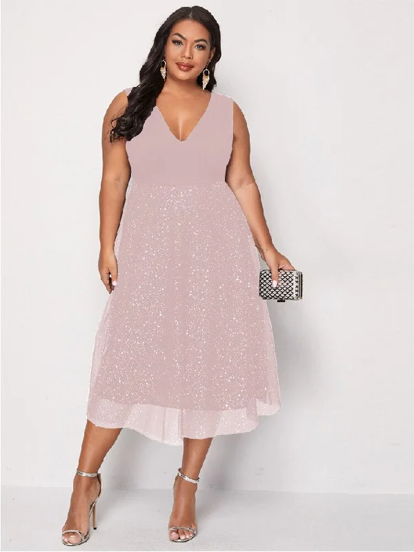Pink Large Plus Size 4XL Midi Dress Women 2023 Summer Autumn Mesh Elegant Curvy Ladies Cocktail Prom Evening Party Dresses Peplum Ruffle Cocktail Pink Large Plus Size 4XL Midi Dress Women 2023 Summer Autumn Mesh Elegant Curvy Ladies Cocktail Prom Evening Party Dresses Peplum Ruffle Cocktail