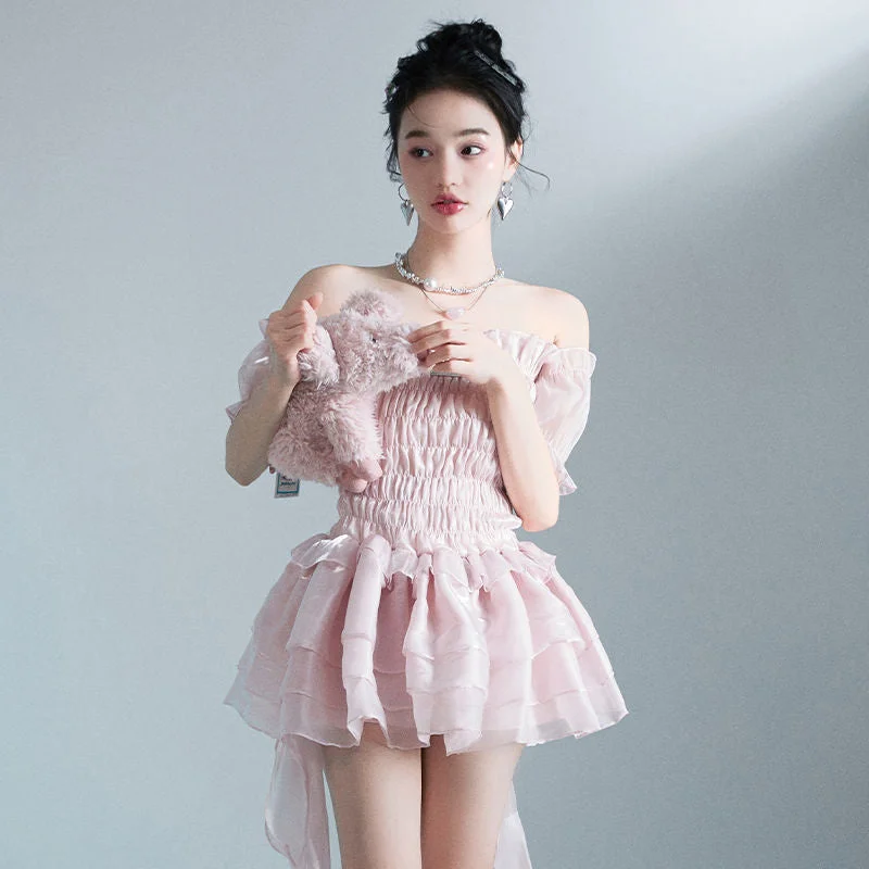 Zjkrl Summer Lace Sweet Dress Women Designer Ruffle Flounce Cute Mini Dress Female Korean Fashion Elastic Skinny Sexy Party Dress 2023 Tunics Print Colorful Zjkrl Summer Lace Sweet Dress Women Designer Ruffle Flounce Cute Mini Dress Female Korean Fashion Elastic Skinny Sexy Party Dress 2023 Tunics Print Colorful