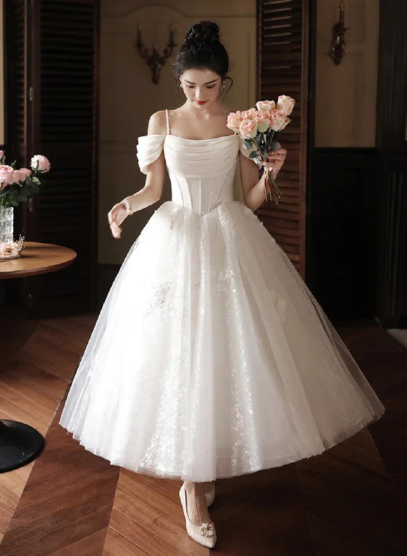 White Beaded Off Shoulder Tulle Wedding Party Dress, White Formal Dress Evening Dress Tunics Wedding white White Beaded Off Shoulder Tulle Wedding Party Dress, White Formal Dress Evening Dress Tunics Wedding white