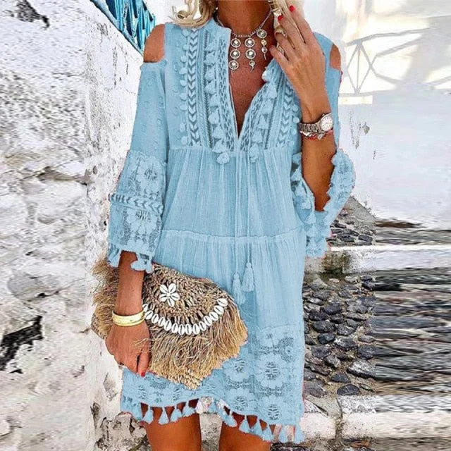 Lace Light Blue