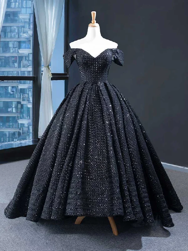 Black High Low Ball Gown Style Formal Evening Gown RS210106 Tunics Occasion special