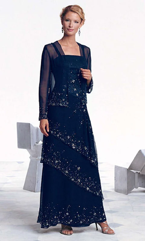Cameron Blake by Mon Cheri - Tiered Beaded Trim Evening Gown 17610 Tunics Review highly Cameron Blake by Mon Cheri - Tiered Beaded Trim Evening Gown 17610 Tunics Review highly