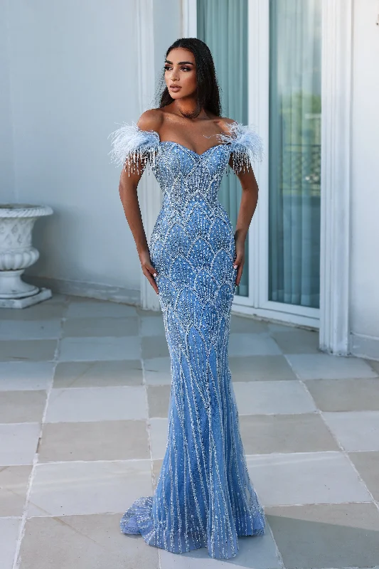 **Ethereal Elegance: Portia and Scarlett's Beaded Feather Fringe Evening Gown** Tunics New arrival **Ethereal Elegance: Portia and Scarlett's Beaded Feather Fringe Evening Gown** Tunics New arrival